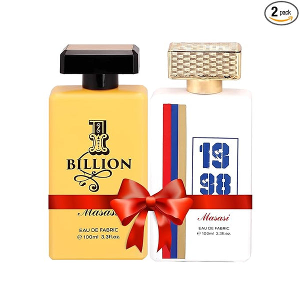 MASASI Long Lasting Perfume, 1 Billion + 1998 Super Saver Combo Pack | Unisex | For Men and Women | Pack of 2 (100ml Each)