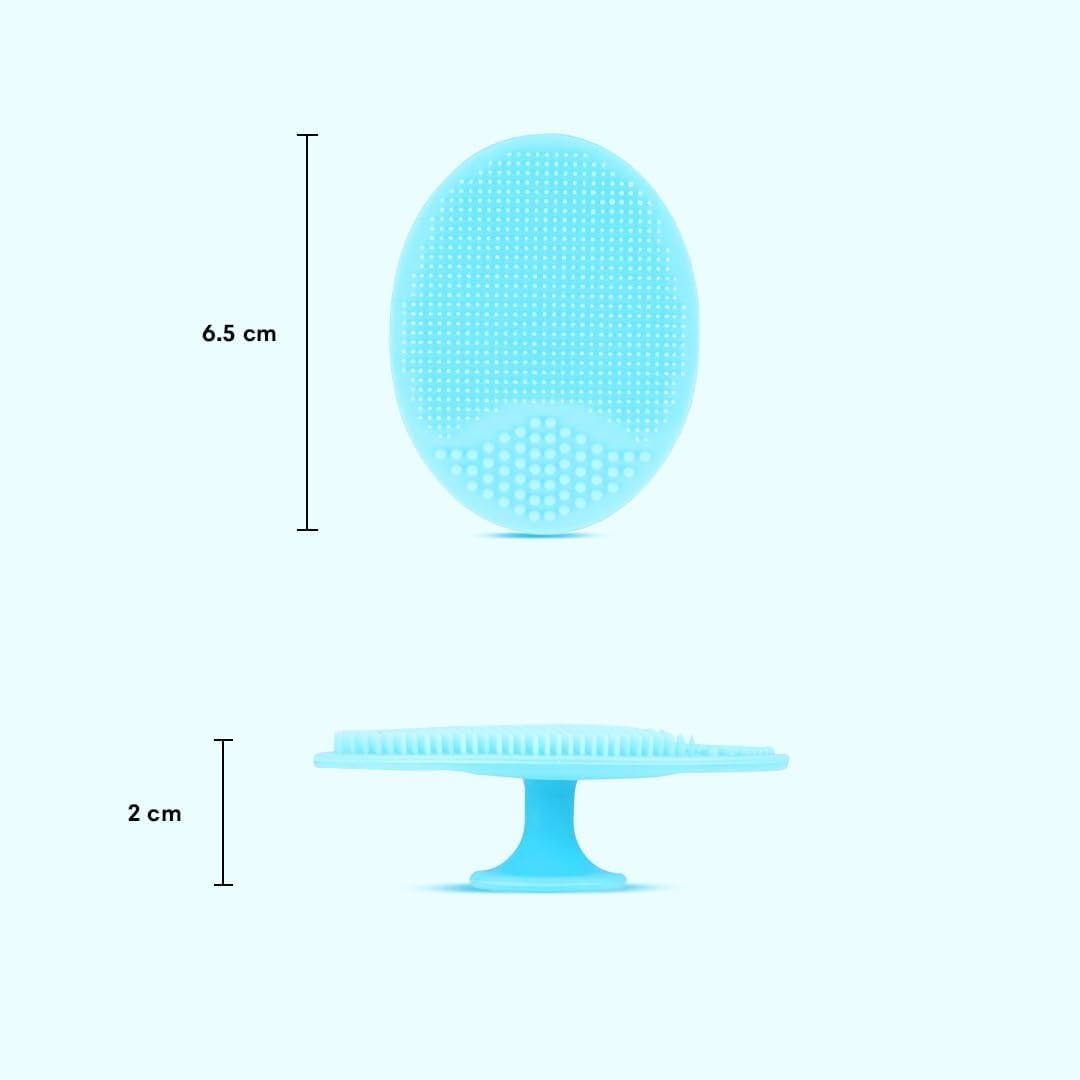 AILEXIM Face Scrubbers Exfoliating Facial Cleansing Brush-Soft Silicone Bristle-Remove Dead Skin | Soft Face Brush, Acne Blackheads Removing, Acne Pore Pad for Deep Cleaning Skin Care for Girls & Women's