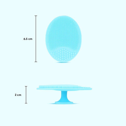 AILEXIM Face Scrubbers Exfoliating Facial Cleansing Brush-Soft Silicone Bristle-Remove Dead Skin | Soft Face Brush, Acne Blackheads Removing, Acne Pore Pad for Deep Cleaning Skin Care for Girls & Women's