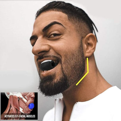 AILEXIM Jawline Exerciser for Men | Jaw, Face, and Neck Exerciser | Define Your Jawline, Slim & Tone Your Face | Helps Reduce Stress & Craving | Look Younger & Healthier | Jawline Rop Hanger For neck