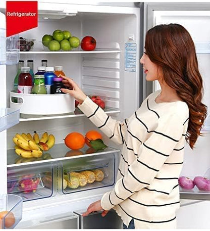 AILEXIM Multi-Purpose 360° Rotating Organizer Tray | Space-Saving Kitchen & Pantry Storage | Multi Purpose Organization Rotating Tray | Easy-Access Turntable for Spices, Storage & More