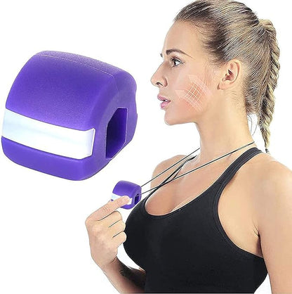 AILEXIM Jawline Exerciser for Men | Jaw, Face, and Neck Exerciser | Define Your Jawline, Slim & Tone Your Face | Helps Reduce Stress & Craving | Look Younger & Healthier | Jawline Rop Hanger For neck