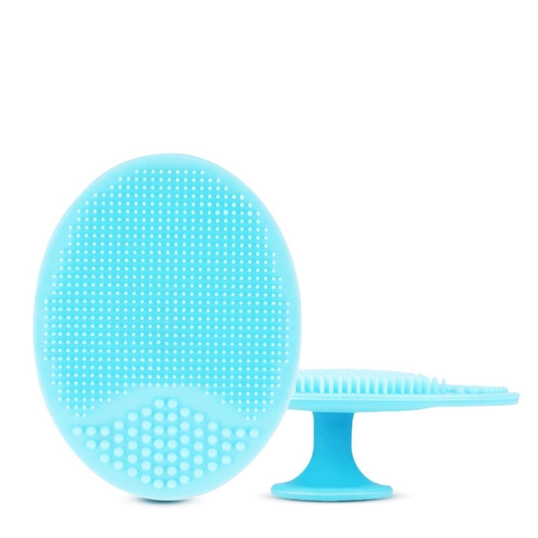 AILEXIM Face Scrubbers Exfoliating Facial Cleansing Brush-Soft Silicone Bristle-Remove Dead Skin | Soft Face Brush, Acne Blackheads Removing, Acne Pore Pad for Deep Cleaning Skin Care for Girls & Women's
