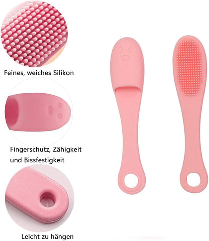 AILEXIM Silicone Face Scrubber Manual Facial Cleansing Brushes | Face Scrubber Cleanser Brush for Gently and Effectively Cleaning | Removing Blackheads and Massaging (Pack of 2)
