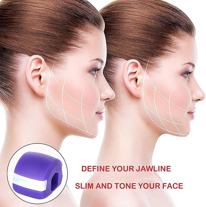 AILEXIM Jawline Exerciser for Men | Jaw, Face, and Neck Exerciser | Define Your Jawline, Slim & Tone Your Face | Helps Reduce Stress & Craving | Look Younger & Healthier | Jawline Rop Hanger For neck