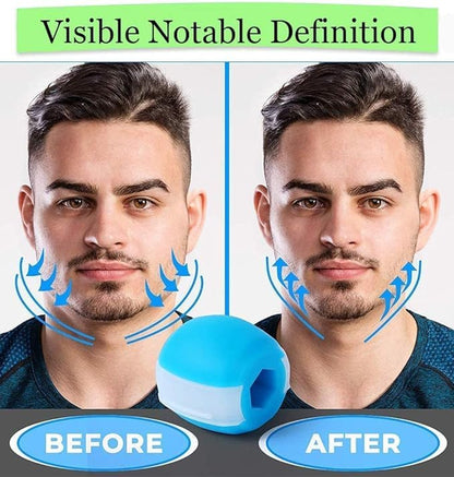 AILEXIM Jawline Exerciser for Men | Jaw, Face, and Neck Exerciser | Define Your Jawline, Slim & Tone Your Face | Helps Reduce Stress & Craving | Look Younger & Healthier | Jawline Rop Hanger For neck