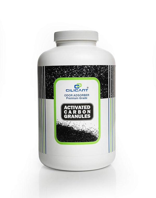 CILICAnT Premium Grade Activated Carbon/Charcoal Granules Made of Coconut Shell Powder for Aquarium, Water Purification & Filteration, Air Purification and Odor Adsorption (Pack of 1 X 950 ml Each)