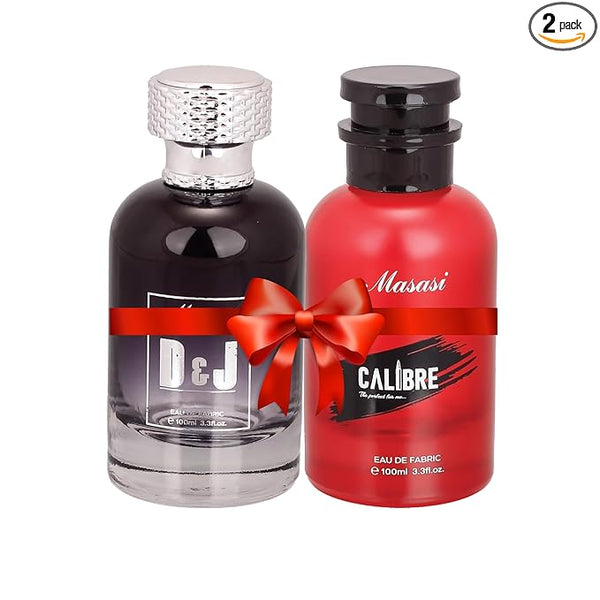 MASASI Long Lasting Perfume, D & J + Caliber Super Saver Combo Pack | Unisex | For Men and Women | Pack of 2 (100ml Each)