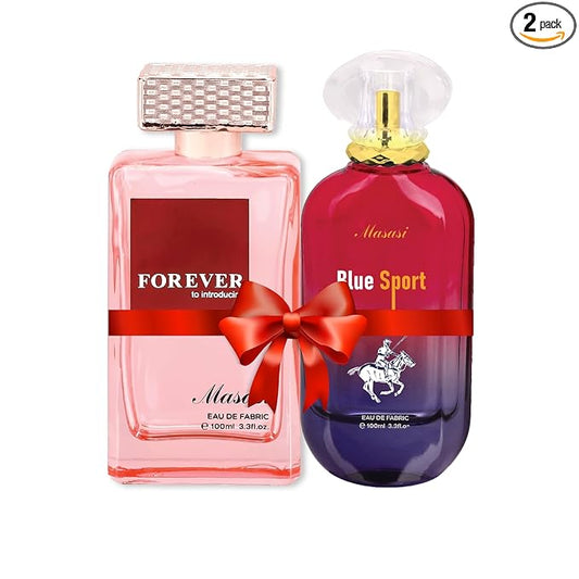 MASASI Long Lasting Perfume, Forever + Blue Sport Super Saver Combo Pack | Unisex | For Men and Women | Pack of 2 (100ml Each)