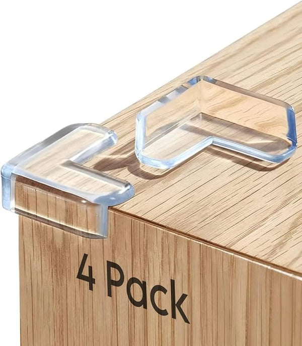 LOTSY Silicon Corner Protector for Sharp Edges | Table Corners Edge Protector for Kids, Bed Corners Edge Protector for Furniture | Baby Proofing Edge & Corner Guards